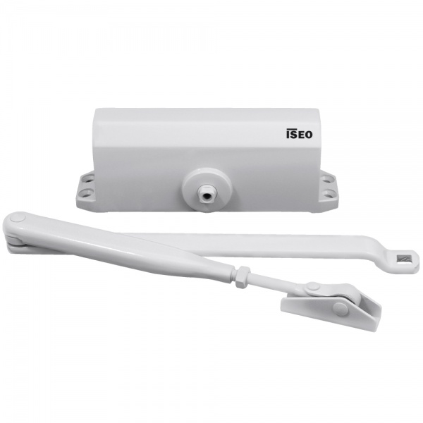 Доводчик дверний ISEO IS 10 білий 80 кг