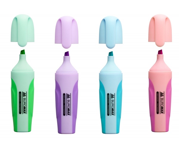 Набір маркерів Buromax Pastel 2-4 мм 4 шт. BM.8905-94 