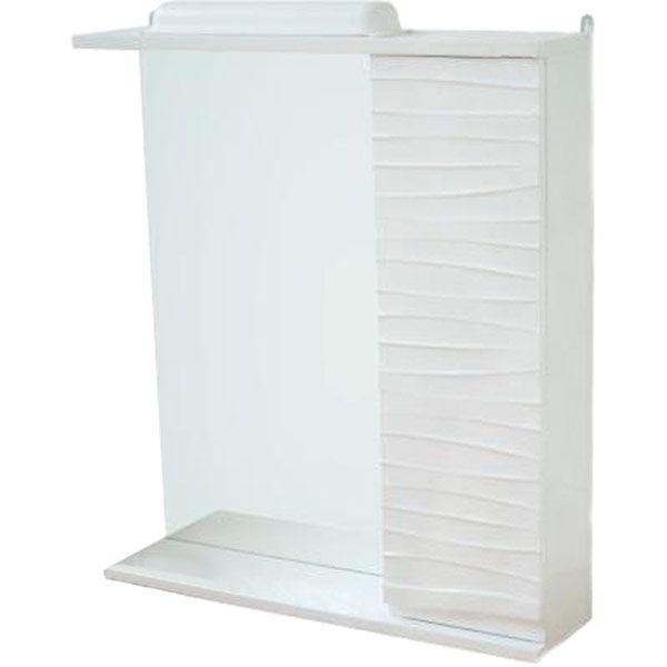 Шкафчик-зеркало Хаст Оливия 70 правый с боковыми полками