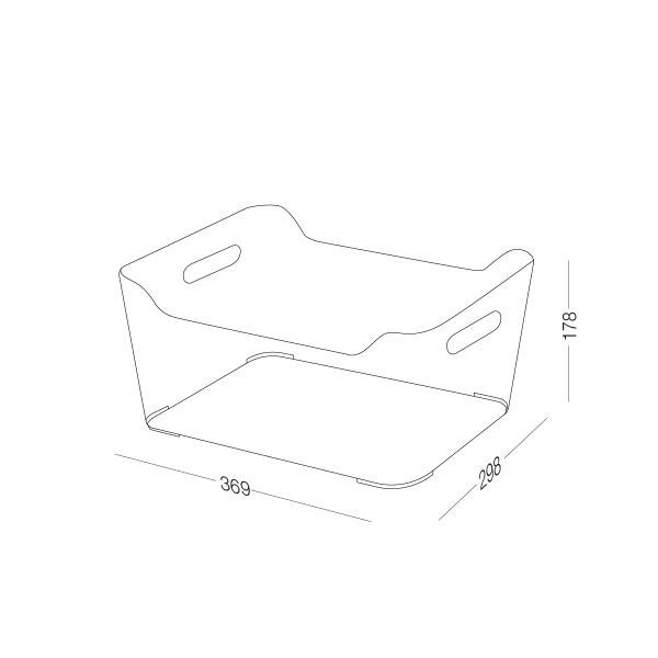 Ящик-органайзер MVM FH-24 XL T 178x369x298 мм