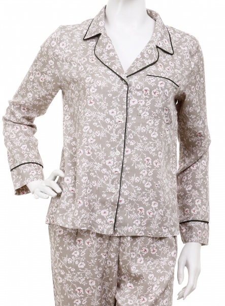 Жакет Trio жіночий Bize принт квіти р. M оливковий