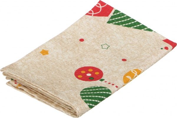 Рушник вафельний Christmas 45x60 см Прованс бежевий із малюнком 