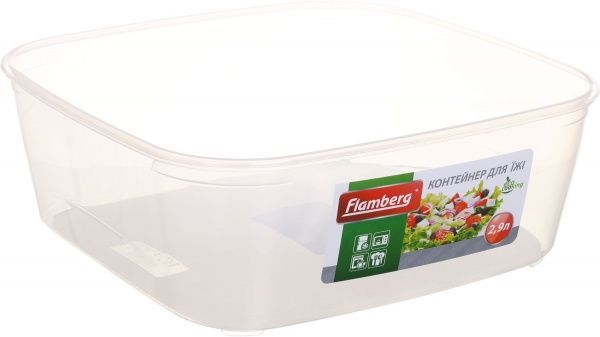 Контейнер для зберігання 2,9 л червоний Flamberg