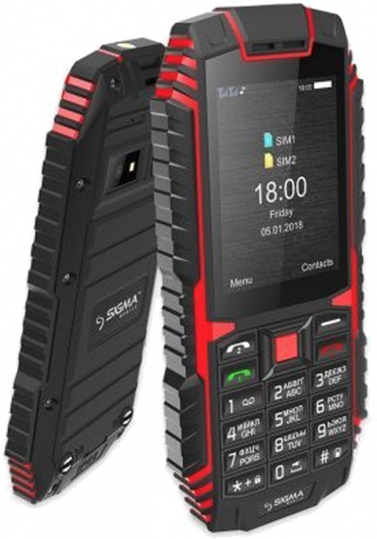 Мобильный телефон Sigma mobile X-treme DT68 black/red Sigma mobile X-treme DT68 blac
