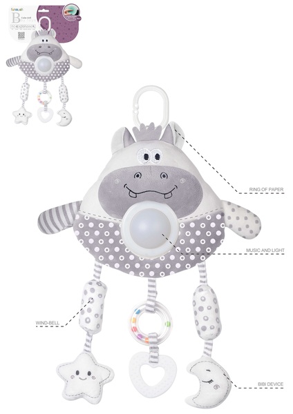 Іграшка-підвіска Funmuch Funmuch Підвіска Бегемотик зі світловими ефектами 6756810