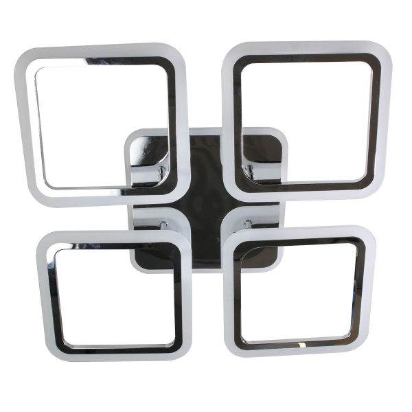 Світильник світлодіодний Accento lighting RGB Elbe AP S 4 з пультом ДК 90 Вт хром 2800-6000-RGB К 