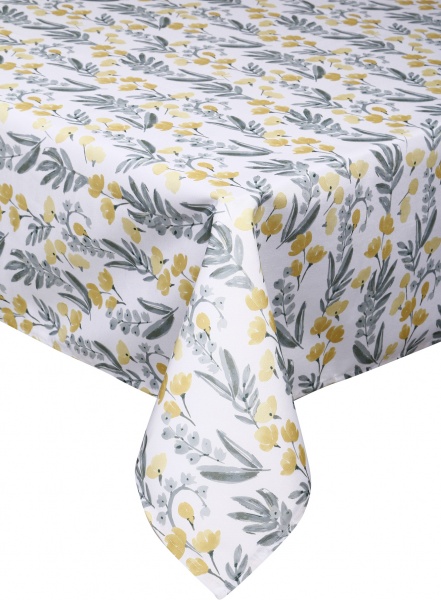 Скатерть Asteria 140x220 см белый с рисунком Luna 