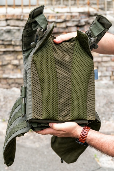 Плитоноска UKRTAC з системою швидкого скидання (Khaki), ткань Cordura 500 