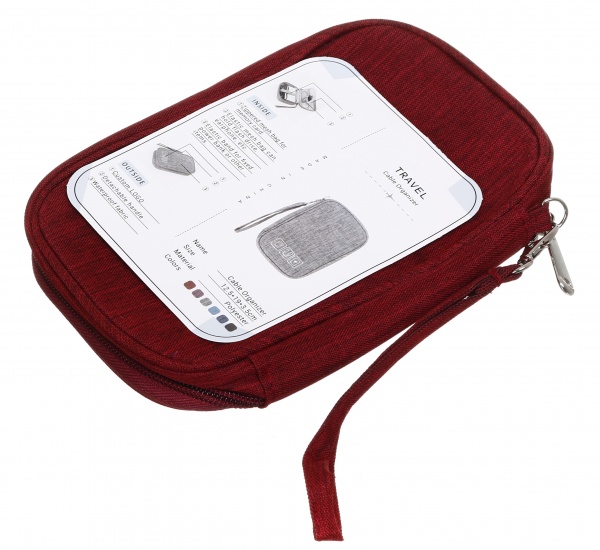 Органайзер для цифрових аксесуарів, комплектуючих 18.5х11.5х4.5 cм червоний RH532r 