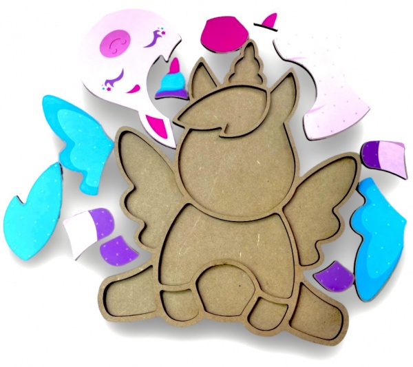 Пазл-мозаїка Apli Krapli Складанка Єдиноріг СК-02