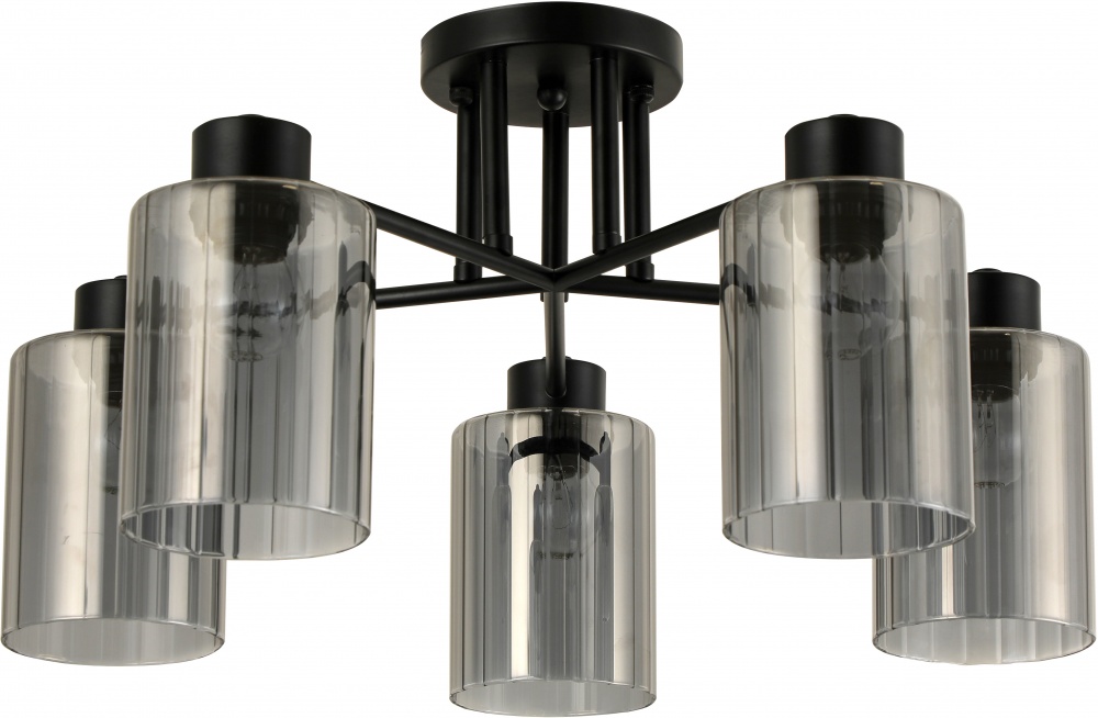 Люстра потолочная Sensio Lilit 5x40 Вт Е27 черный ALG-07338/5