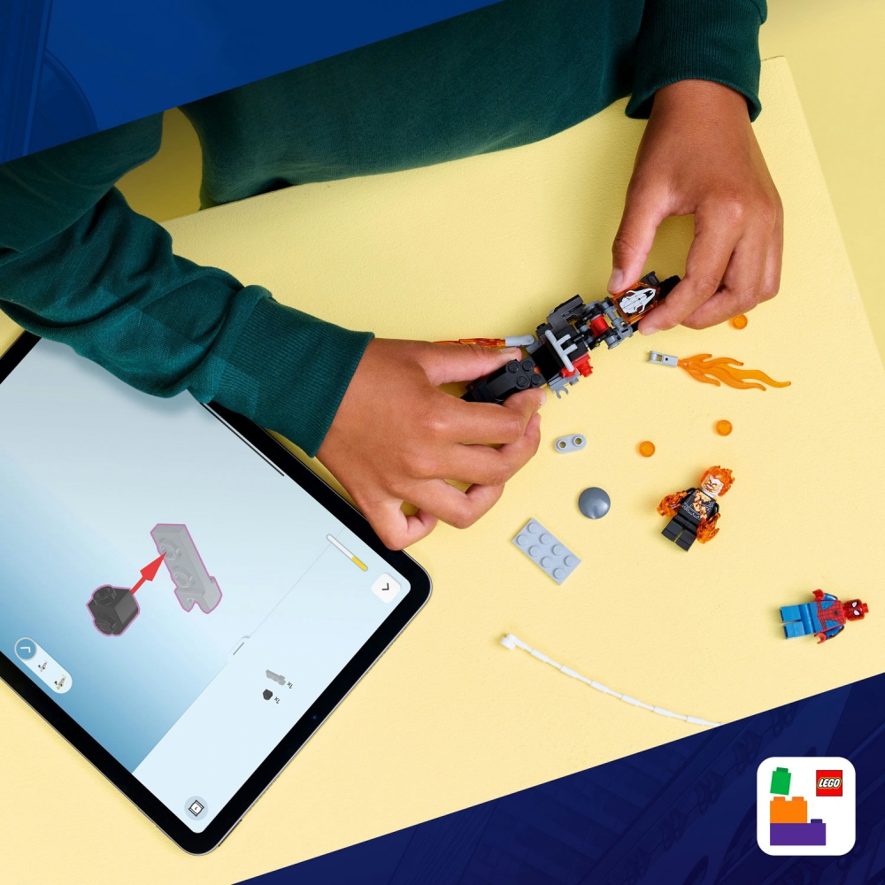 Конструктор LEGO Super Heroes Marvel Людина-павук vs. Примарний вершник на мотоциклі 76335