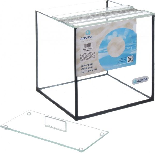 Аквариум Aqvida Улиточник стеклянный прямоугольный 20х20х20 4мм (8л)