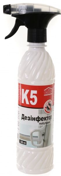 Дезинфицирующее средство К5 бытовой Elite Construction 500 мл