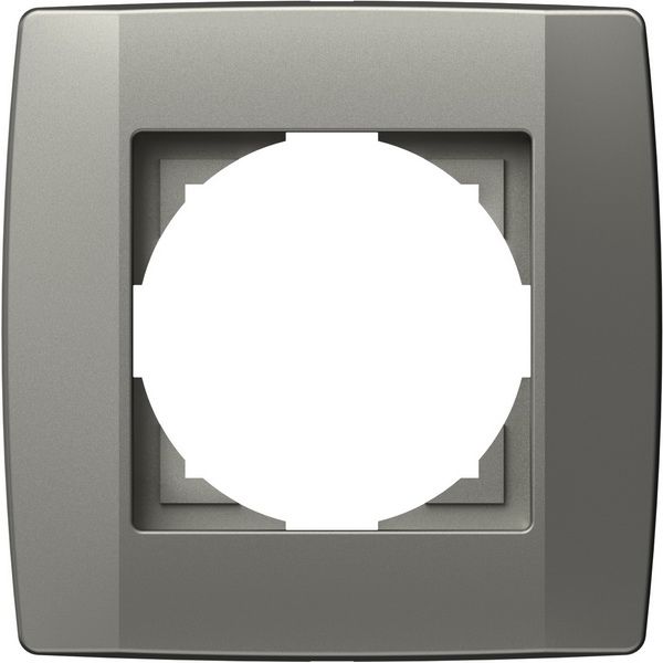 Рамка одноместная TEM Logiq универсальная титан OQ10TI-U