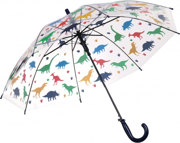 Зонт Susino Динозавры полуавтомат прозрачный с рисунком UP2130 