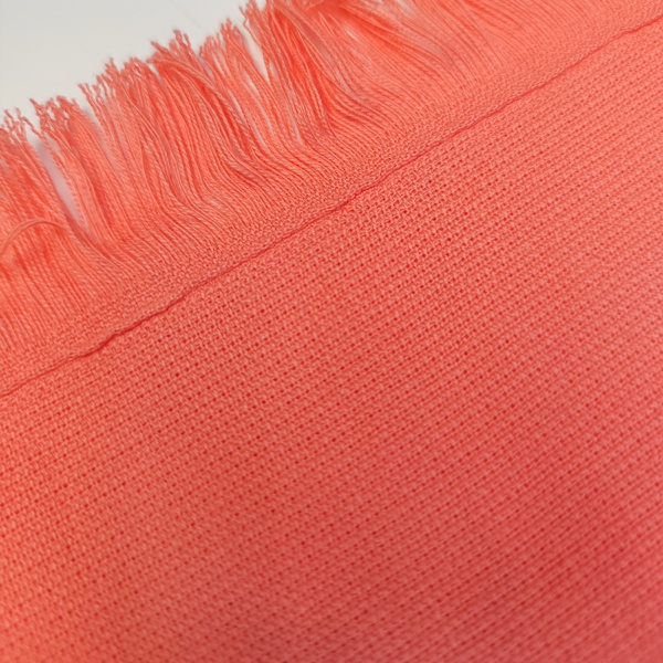 Рушник пляжний Plain з бахромою 90x160 см кораловий 