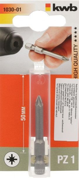Бита KWB 1/4 PZ1/50мм 1 шт. 103001