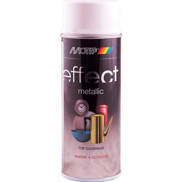 Краска аэрозольная Motip Deco Effect с эффектом металлик алюминий 400 мл