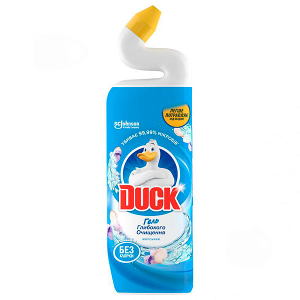 Средство для чистки унитаза Туалетный утенок 5 в 1 Морской 