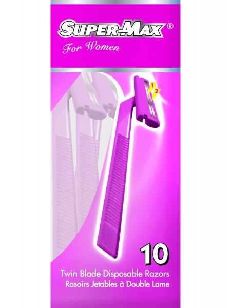 Станок для бритья Super-Max short handle Lady 10 шт.