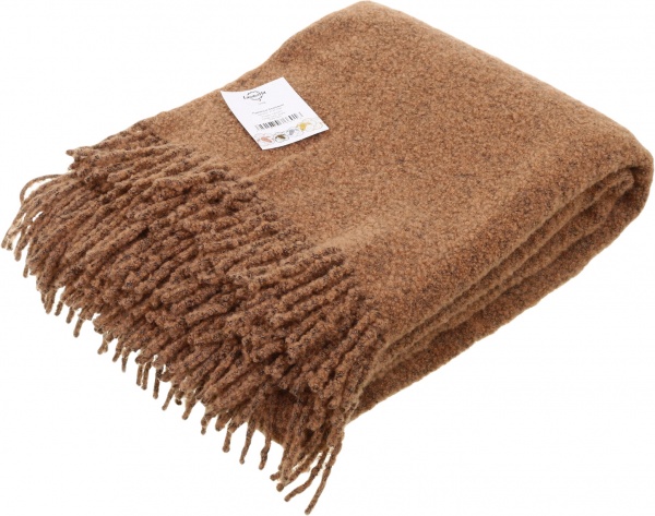 Плед Премиум 140x200 см бежевый Lanavitta 