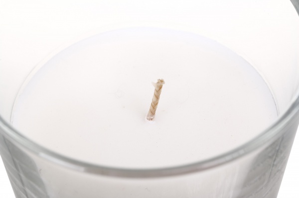 Свеча в стакане Pako-If Flower & Heart 