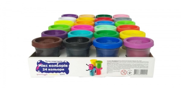 Тісто-пластилін DGT-ART 24 кольори TY4448