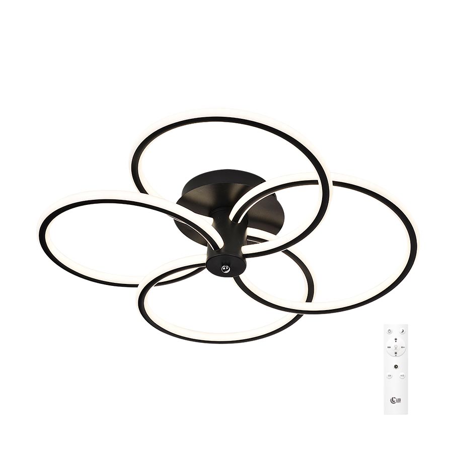 Люстра стельова LED CONCEPT ARDS R 203 Вт чорний