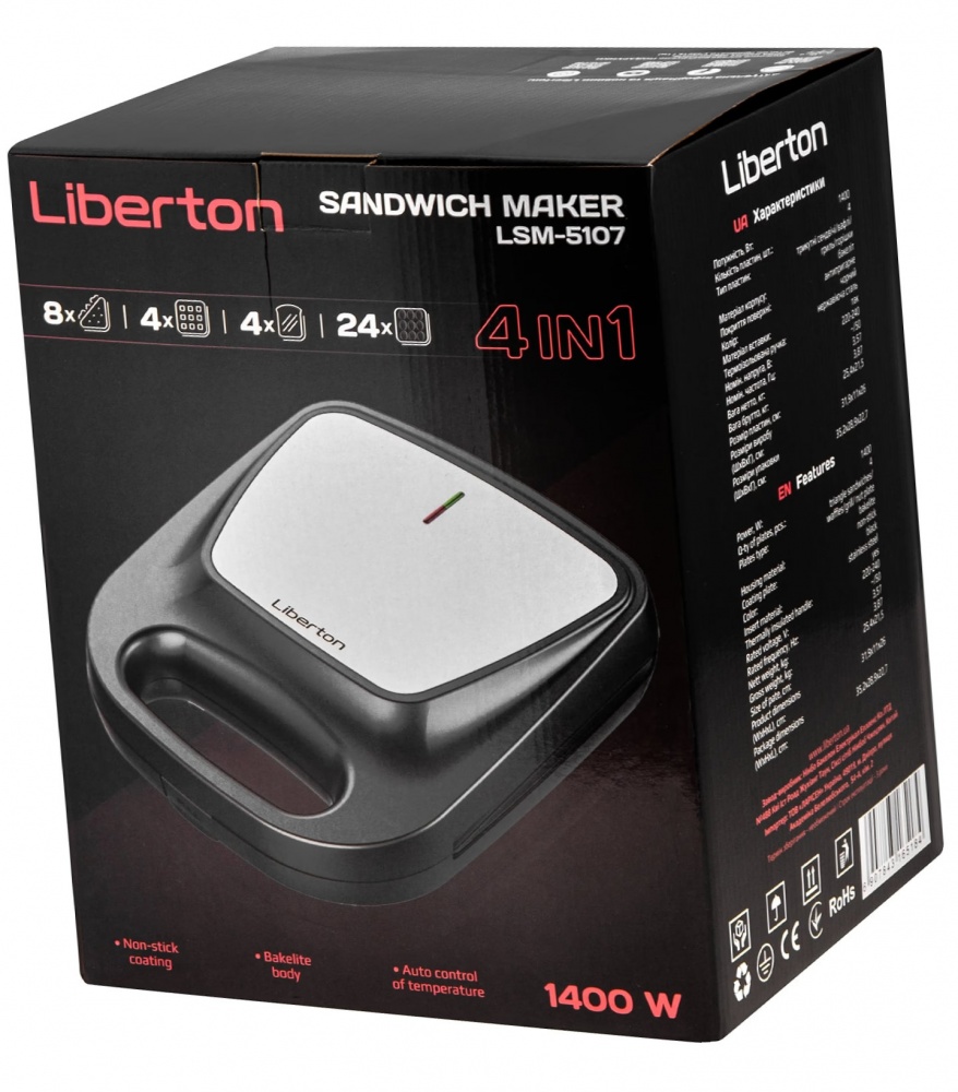 Сэндвичница Liberton LSM-5107