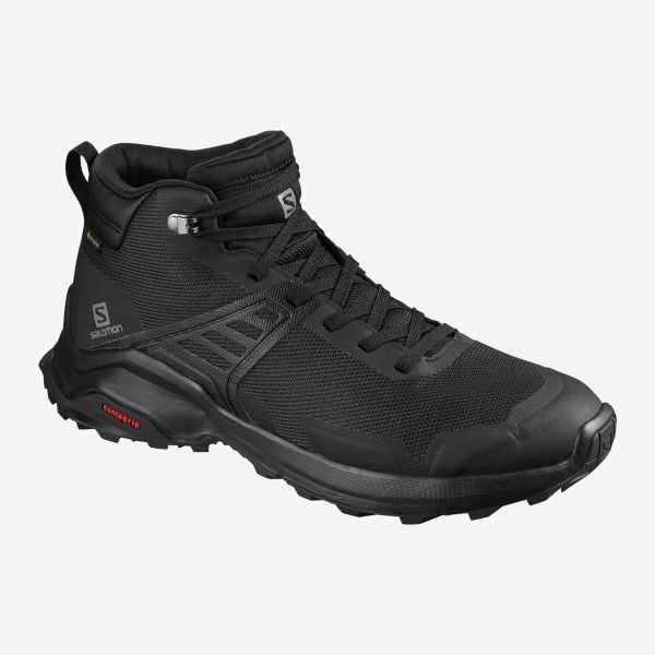 Ботинки Salomon X RAISE MID GTX Bk/Bk/Quiet Shad L41095700 р. UK 8,5 черный