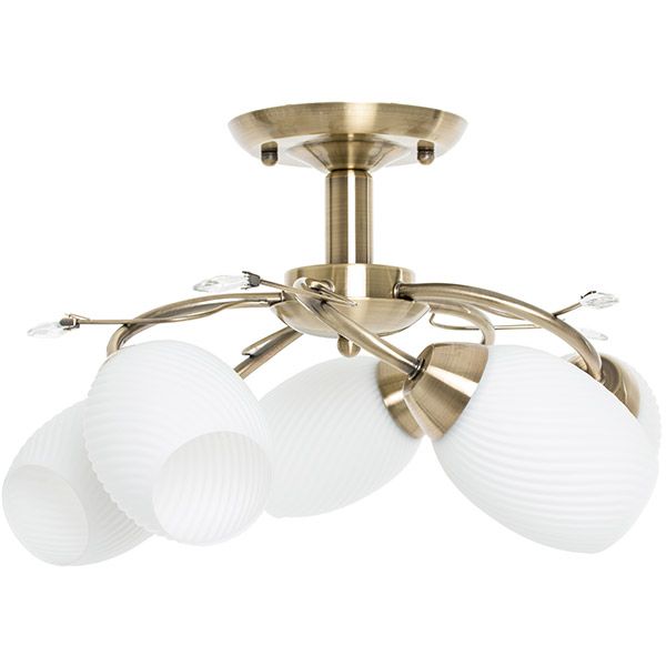 Люстра Accento Lighting Hellin ALDW-MX12836-5 античная латунь