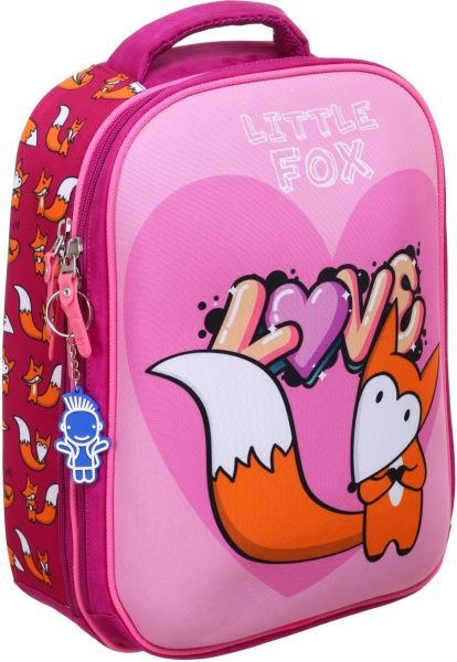 Ранець шкільний Bagland Turtle Littel Fox Love рожевий суб.1035 (13470)