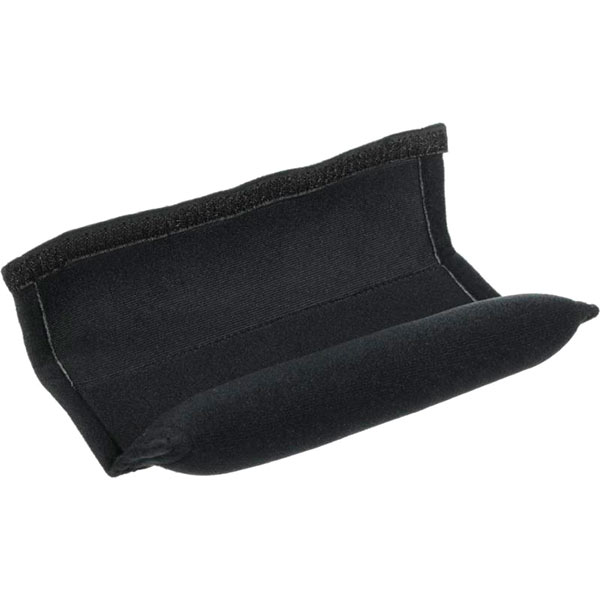 Подушка на ремень Kerdis черная кожа с перфорацией 