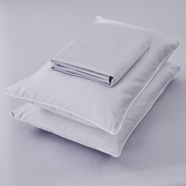 Комплект постельного белья Solid семейный светло-серый La Nuit 