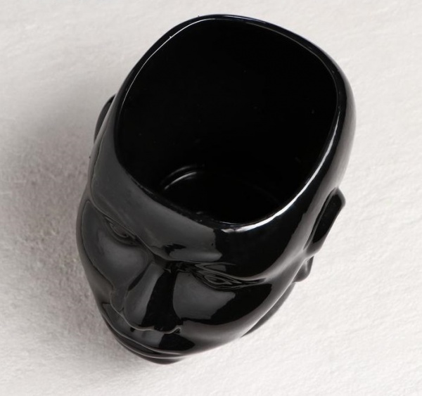 Ваза керамічна Nana ceramics Африканка 15,5 см чорний глянець 