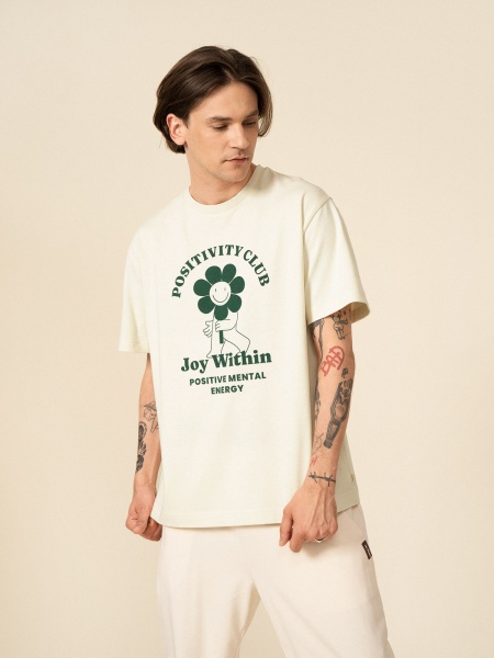 Футболка Outhorn TSHIRT M450 OTHSS23TTSHM450-11S р.M бежевий