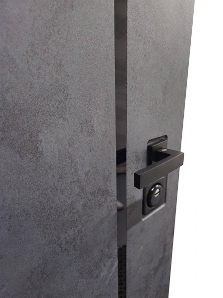 Дверь входная Abwehr MG3 535 086П (Бтантр+БС) /ЛКс+Ч ЛК(вн) бетон антрацит / бетон серый 2050х860 мм правая