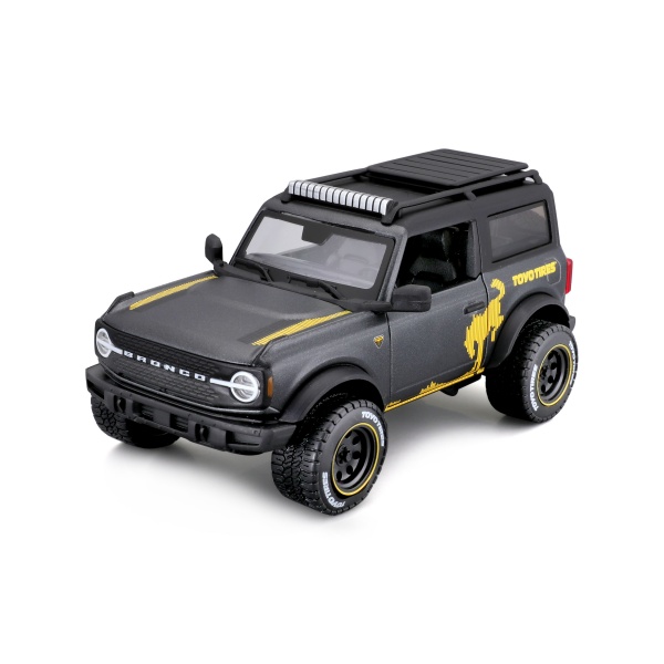 Машинка Maisto 1:24 игрушечная 2021 Ford Bronco Badlands 32541 met. grey