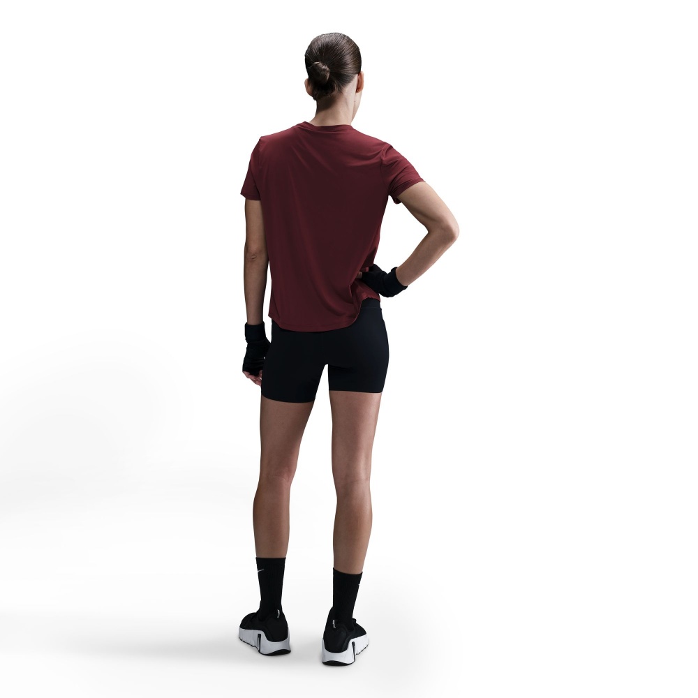 Футболка Nike W NK ONE CLASSIC DF SS TOP FN2798-619 р.L бордовый