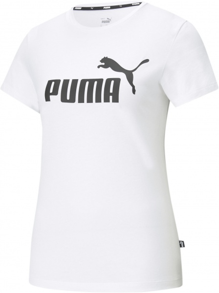 Футболка Puma ESS Logo Tee 58677402 р.M белый