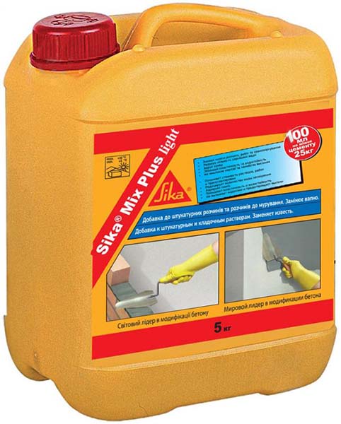 Пластифікатор Sika MixPlus light 5 л