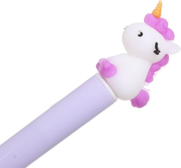 Ручка гелевая Фиолетовый единорог 