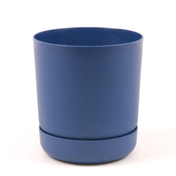 Горщик пластиковий Form Plastic Сатина-13 круглий 1,5 л синій (4240-072) 