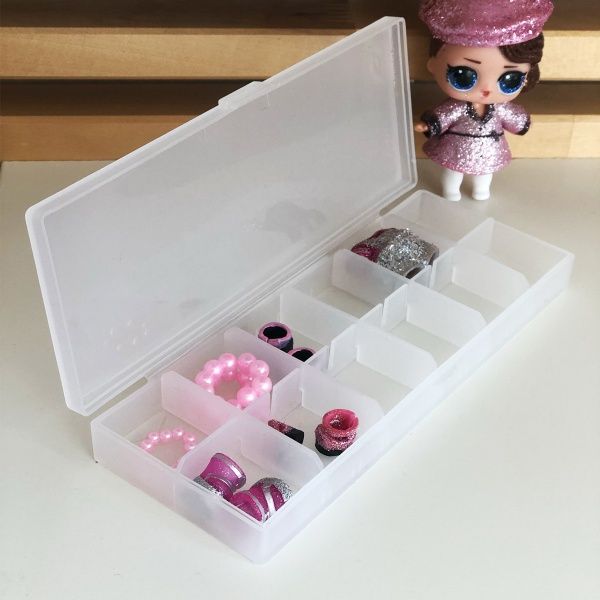 Органайзер для таблеток MVM PC-09 T на 12 відділень (таблетниця) 20x168x65 мм