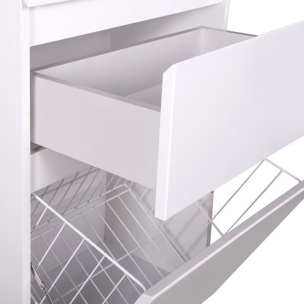 Шафа для ванної кімнати Мойдодир Палермо П-66к з кошиком для білизни