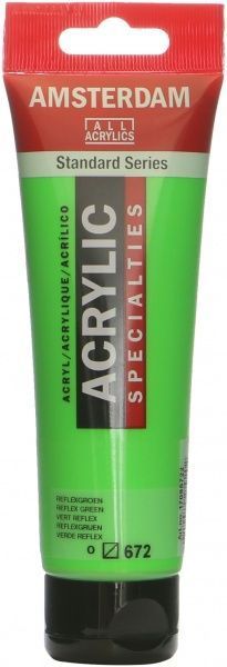 Фарба акрилова № 672 Дзеркальний зелений 120 мл Amsterdam Standart Royal Talens