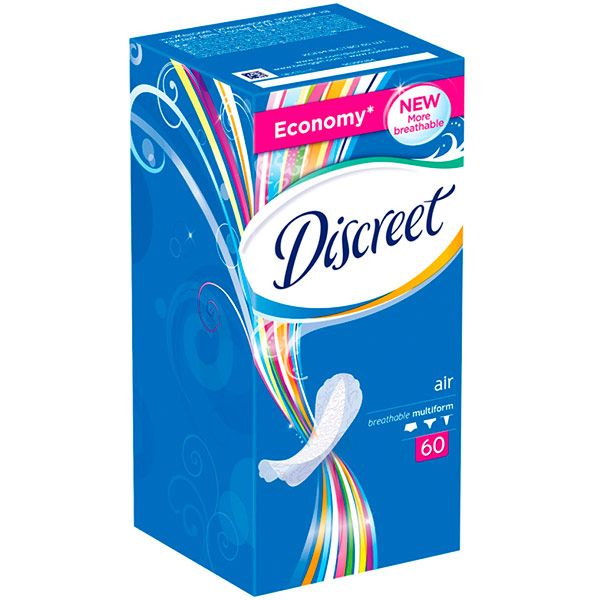 Прокладки ежедневные Discreet Air multiform normal 60 шт.