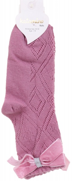 Шкарпетки для дівчаток KATAMINO K24060 KTM81407 р.7-8 світло-рожевий 
