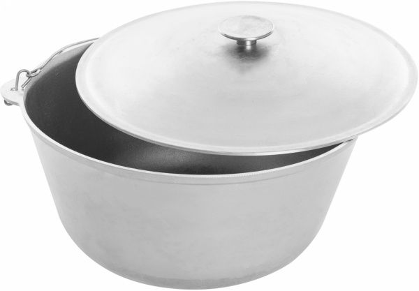 Казан походный Biol 25 л алюминиевый с дужкой и крышкой К2500Т